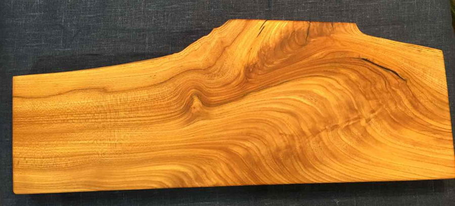 Beautifully patterned elm board